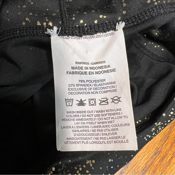 Nike Women's Icon Clash Metallic Gold Training Leggings Size M - Picture 7 of 11